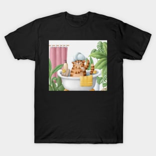 Cute tiger in bath T-Shirt